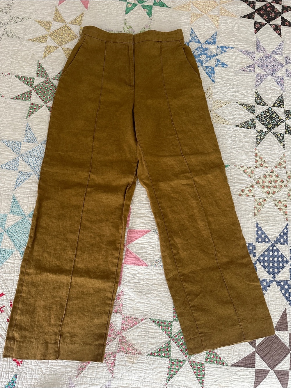Zara Women’s Wide Leg Linen Pants